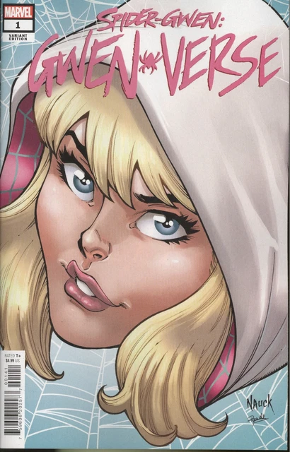 Spider-Gwen Gwenverse #1 Nauck Headshot Variant Vf/Nm Marvel Hohc 2022