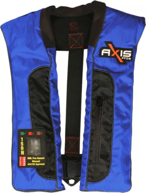 Axis PFD Pro MK2 Adult Manual Inflatable Life Jackets Offshore 150 Blue