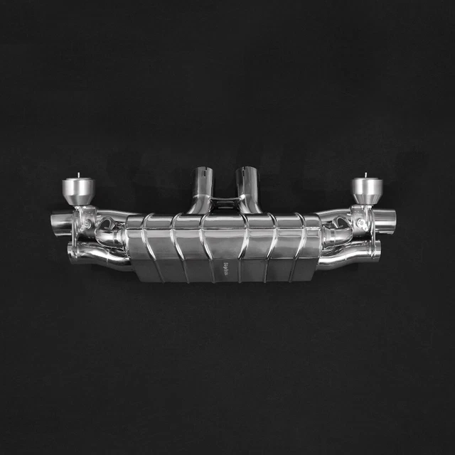Capristo Porsche 536 Cayenne Turbo 2019+ Valved Muffler ECE for OEM Tips E2P