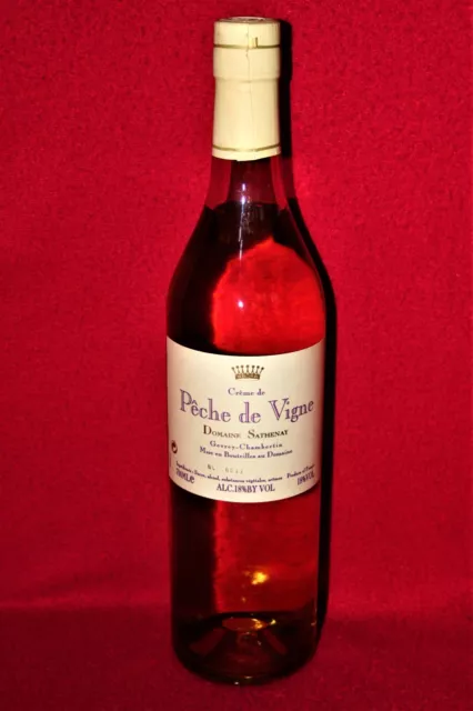 Ancienne Liqueur Crème de pèche de vigne Sathenay Gevrey-Chambertin