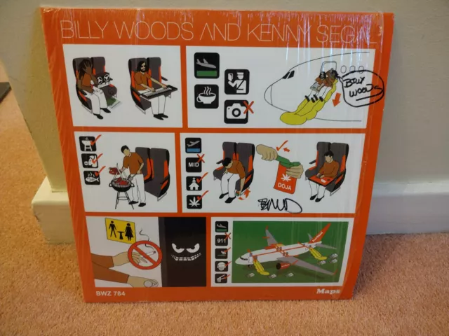 Billy Woods : Signed MAPS Orange Vinyl LP Autographed by Billy Woods and Elucid