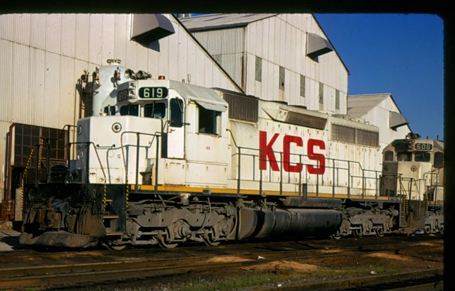 KCS 619 SD-40, Shreveport, LA, 05/73; Kodachrome Original