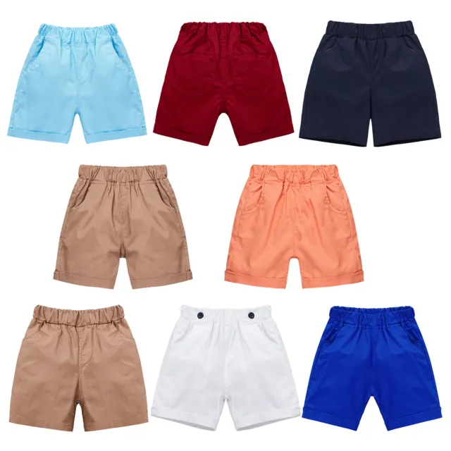 Baby Boys Girls Shorts Elastic Waistband Dress Pants Briefs Swim Bloomers Outfit