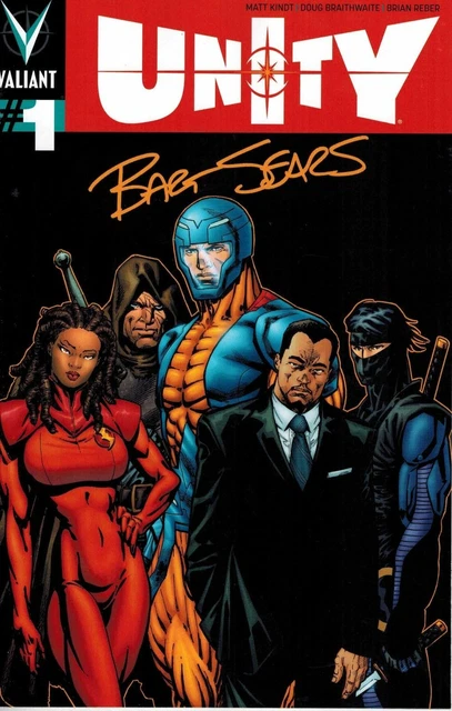 Unity #1 1:30 Bart Sears Signature Series Variant Valiant 2013 VF/NM