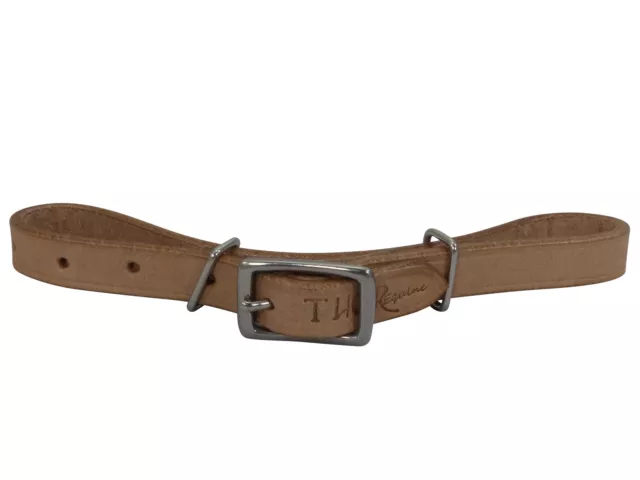 Western Kinnriemen Curb Strap Single Natur