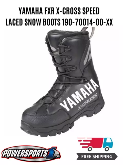 Yamaha Fxr X-Cross Speed Laced Snowmobile Boots Mens Size 10 220-70014-00-43