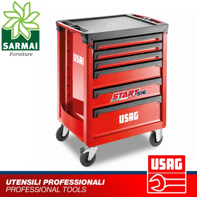 USAG 516 ST6V START carrello porta utensili VUOTO cassettiera attrezzi officina