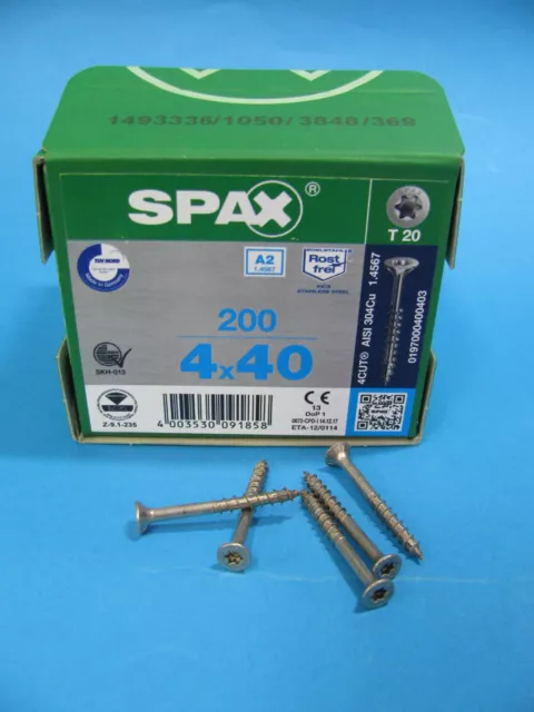 ORIGINAL SPAX® T-Star plus Edelstahl  Senkkopf TORX Spanplattenschrauben,V2a