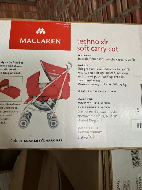 Maclaren carrycot techno xt deals