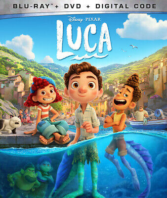 Luca Disney Pixar  (Blu-ray + DVD + Digital) - New Sealed !!!