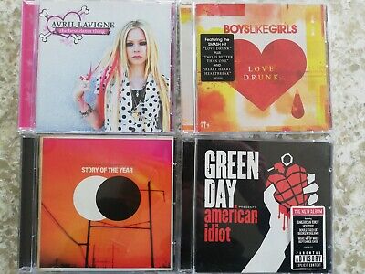 4 x Rock CD Bundle - Green Day Boys Like Girls Avril Lavigne Story of the Year