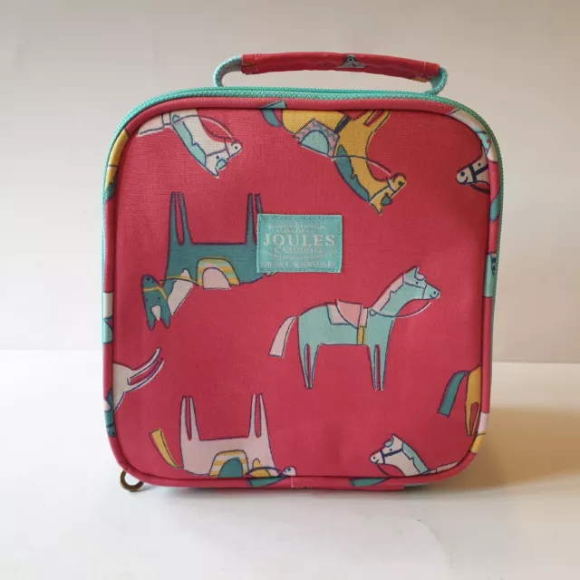 Joules Lunch Munch Bag Horses School Kid Great Condition