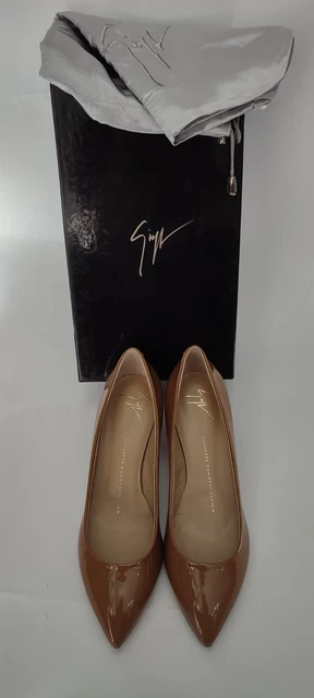 Escarpins Giuseppe Zanotti En Cuir Verni Couleur Noisette - Taille 37
