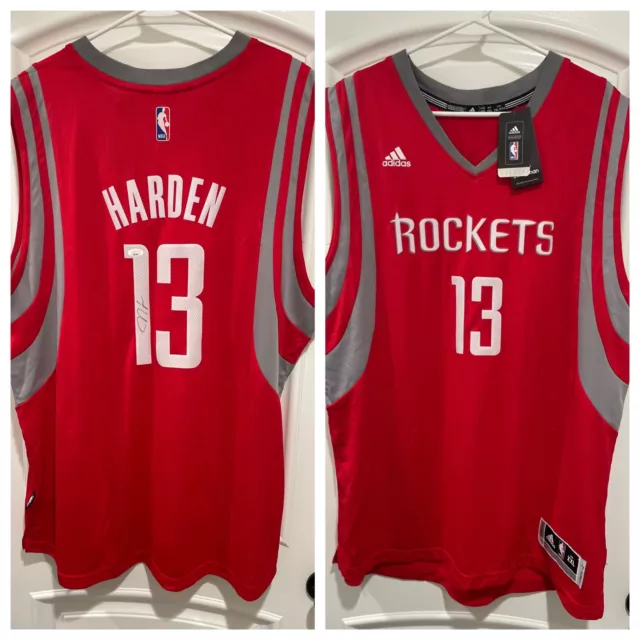 James Harden Signed Framed Matted Houston Rockets Jersey Beckett COA