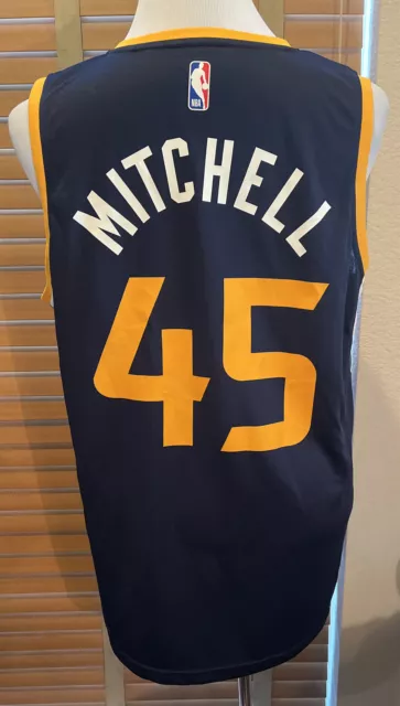Fanatics Mens Size Large Donovan Mitchell Jr #45 NBA Utah Jazz