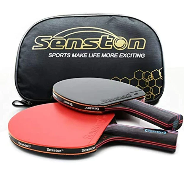 Professioneller Tischtennisschläger 2 Spieler Set Mit Ping Pong Schlägertasche