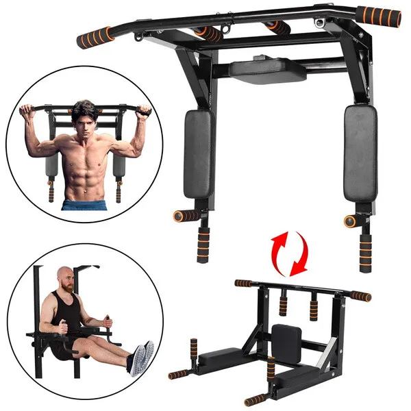 Pull Up Bar Wall Mounted Station Home Gym Fitness Chinning Iron Bracket "AJX UK"