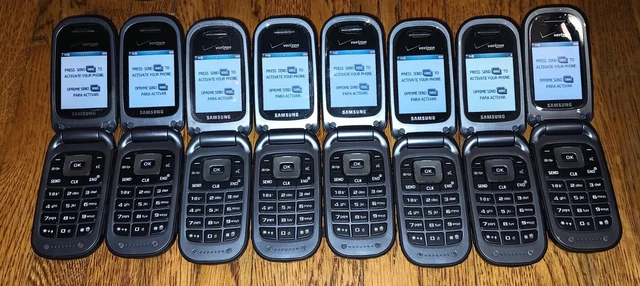 Samsung Convoy DARK GRAY Verizon Flip Phone Military Grade SCH-U640 Lot 8