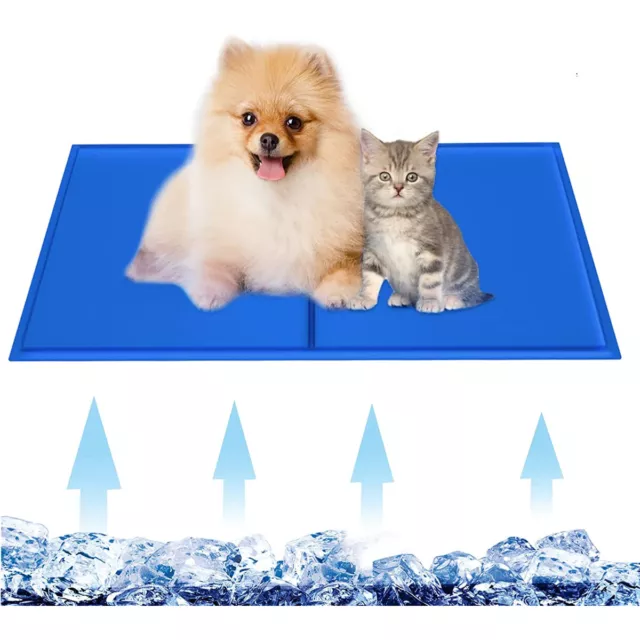 Cooling Gel Mat For Dog Cat Pet Self Cooling Pillows Summer Hot Weather Bed Pads