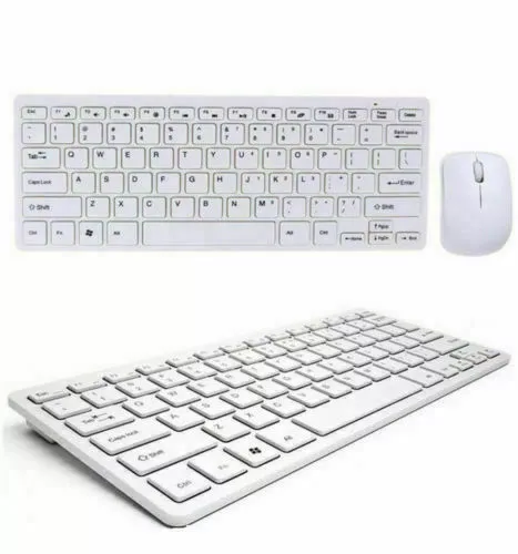 Tastiera Mini Wireless Mouse Senza Fili PC Laptop Keyboard USB Skin Protection