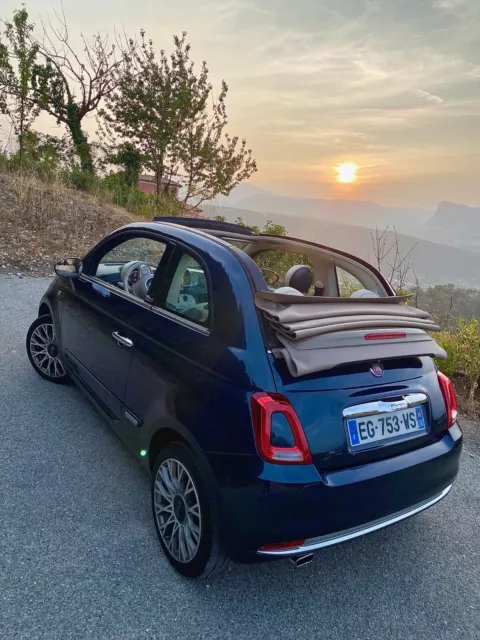 Magnifique Fiat 500 Cabriolet Lounge à louer dans le 06. Livraison Possible🚚 3