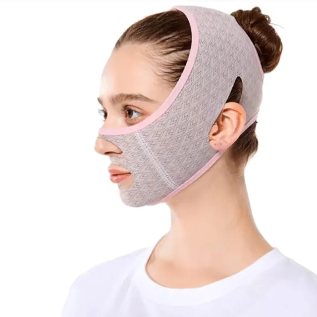 V Face Slimming Belt Facial Cheek Bandage Firm Lifting Band Anti-Wrinkle Str~F
