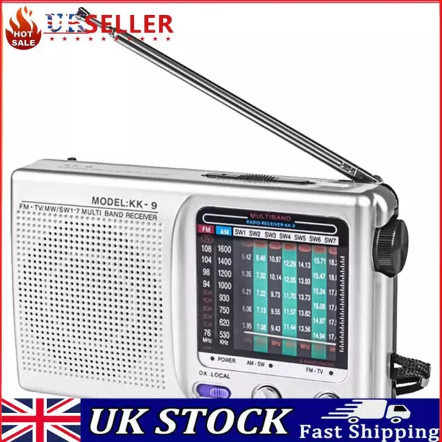 AM/FM Mini Portable Telescopic Antenna Radio Pocket World Receiver Speaker
