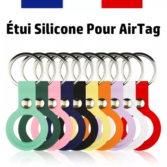 4€22 sur Coque pour Apple Airtag Silicone Gel Souple Dos Adhésif  Ultra-adhérant Rouge - Porte clef - Achat & prix