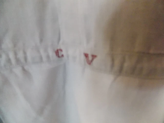 Chemise De Nuit Vintage En Chanvre Et Lin - N°173 - Style Grand-mère - Bon état