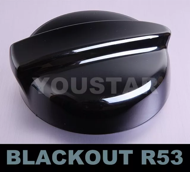 NEW GLOSS BLACK Petrol Cap Gas Fuel Cover for MINI 01-06 R53 Cooper S