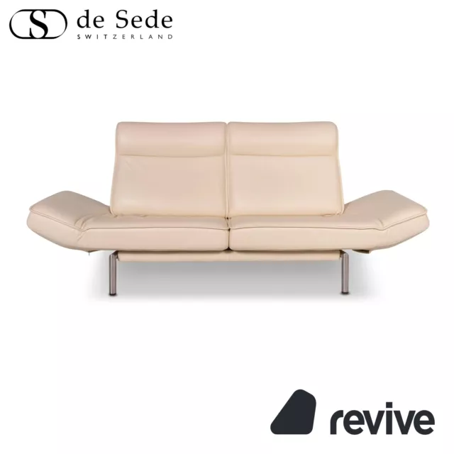 Sede DS 450 Por Thomas Althaus Cuero Sofá Beige Dos Plazas Incl. Función