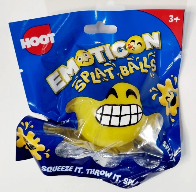 1PACK SMILEY FACE Emoji Emoticon Splat Ball Sensory Squish Squeeze ...