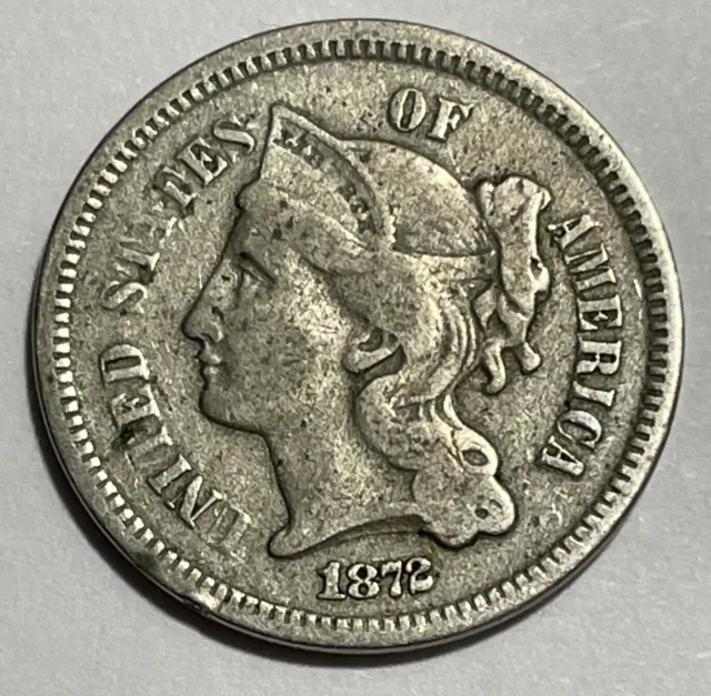 1872 United States 3 Cents