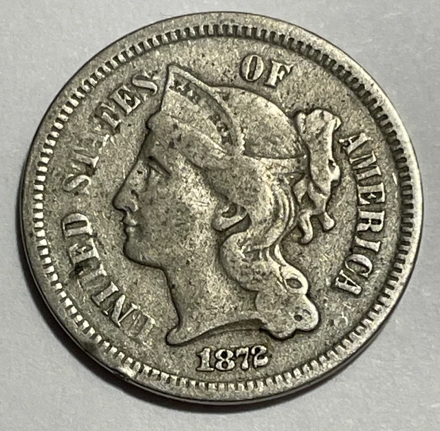 1872 United States 3 Cents 1872 United States 3 Cents
