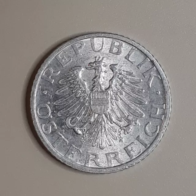 Coin Austria	1947	50 groschen	Second Republic	Aluminium (305)