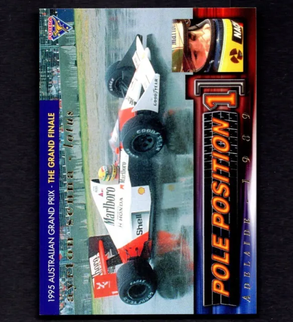 AYRTON SENNA 1995 Futera Pole Position F1 Racing Card #PP5 1735/3000 PSA