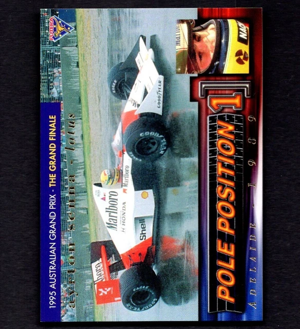 AYRTON SENNA 1995 Futera Pole Position F1 Racing Card #PP5 1735/3000 PSA