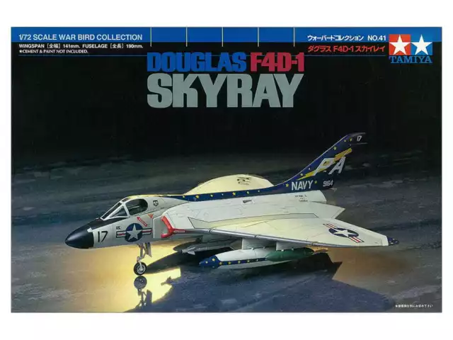 TAMIYA 60741 1:72 Douglas F4D-1 Skyray Plastic Model Kit