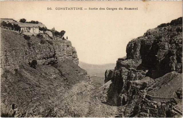 CPA AK ALGERIA CONSTANTINE Sortie des Gorges du Rhummel (1358655)