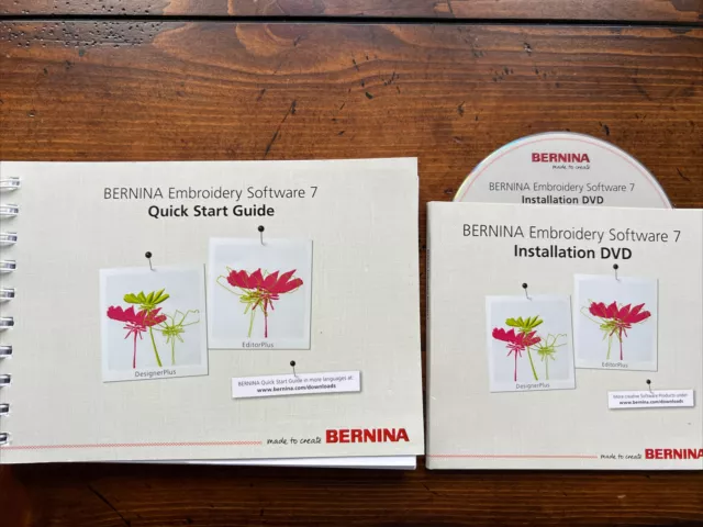 CD de repuesto de instalación de software bordado Bernina 7 V7 (sin dongle)