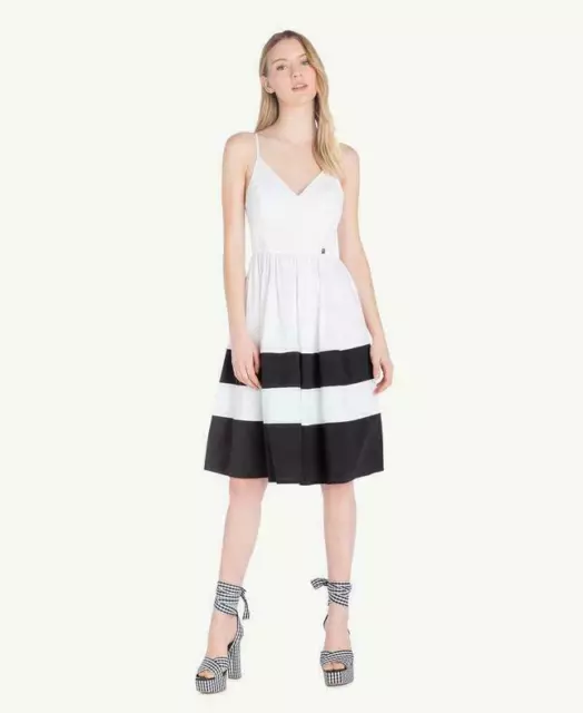 -40% Abito Donna My Twin  White Popeline Vestito Spalle Scoperte  ̶€̶ ̶2̶1̶5̶