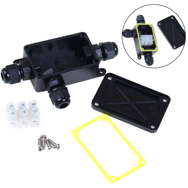 Scatola di Giunzione Impermeabile Uv-Proof Con Terminali PC Plastica 2-way /