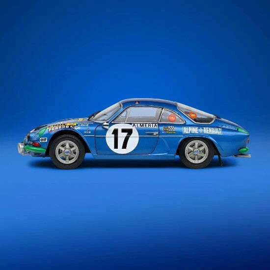 Figurine Alpine A110 1/18 – Pilote Rallye 1973, Résine, Solido, Boîte Fermée