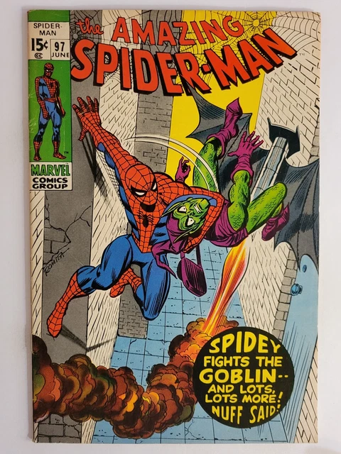 Amazing Spider-Man #97 (Vg/F) 1971 Green Goblin Cover & Apperance! Bronze Age