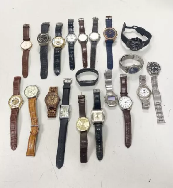 Job Lot of 20 Gents Watches Unsorted Untested,