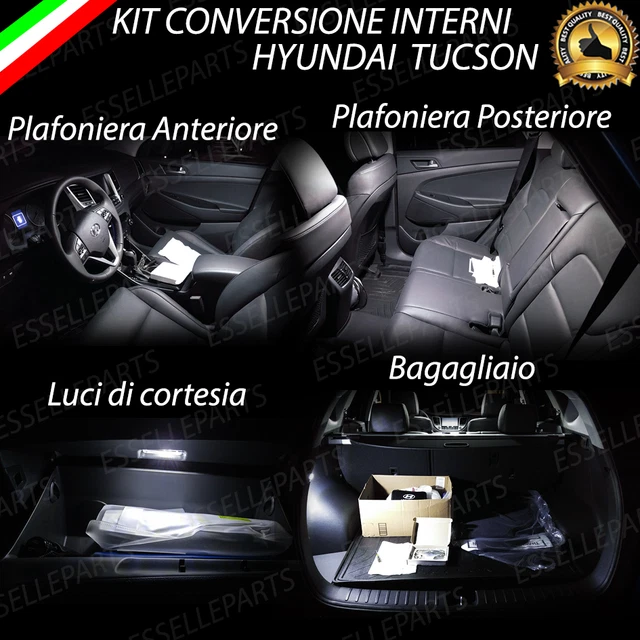 Luci Targa Fiat 500 Kit LED Interni Per Kia Sportage MK3 Conversione Completa A Luce Bianca 6000k Plug - Foto 5