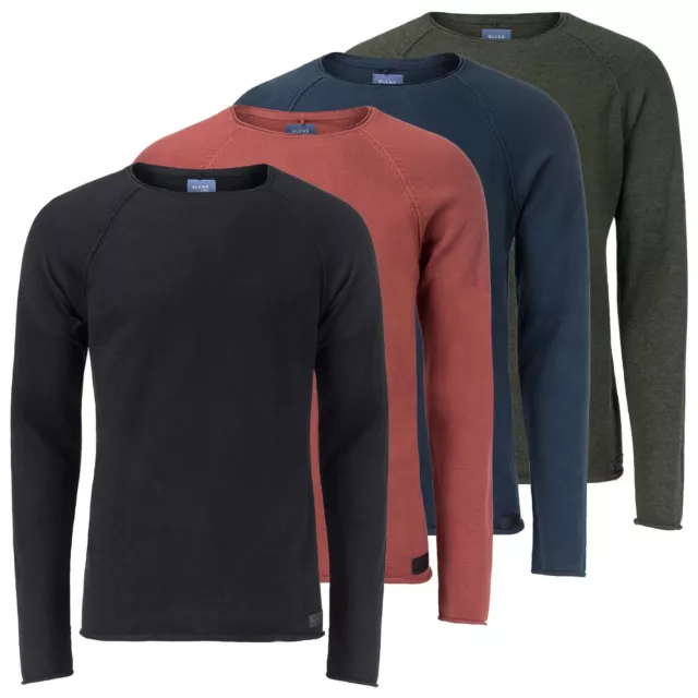 BLEND Herren Strickpullover Feinstrick Pullover Pulli mit Rollsaum Rundhals