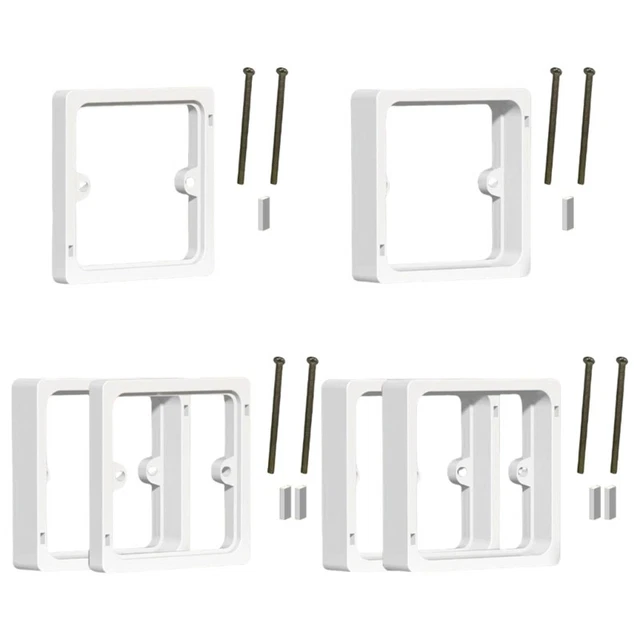3-Pack 1/2"" Double Gang Receptacle Outlet Box Extender
