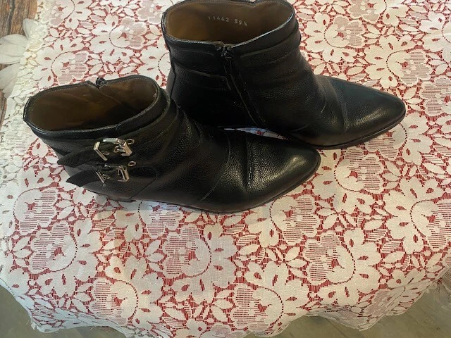 Bottines en cuir  Noire  " PERTINI"   pointure 39 1/2 Femme 2