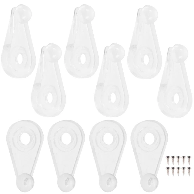 20 Pcs Vitrine Clips De Miroir Kit Cadre Retenue Agrafe Support